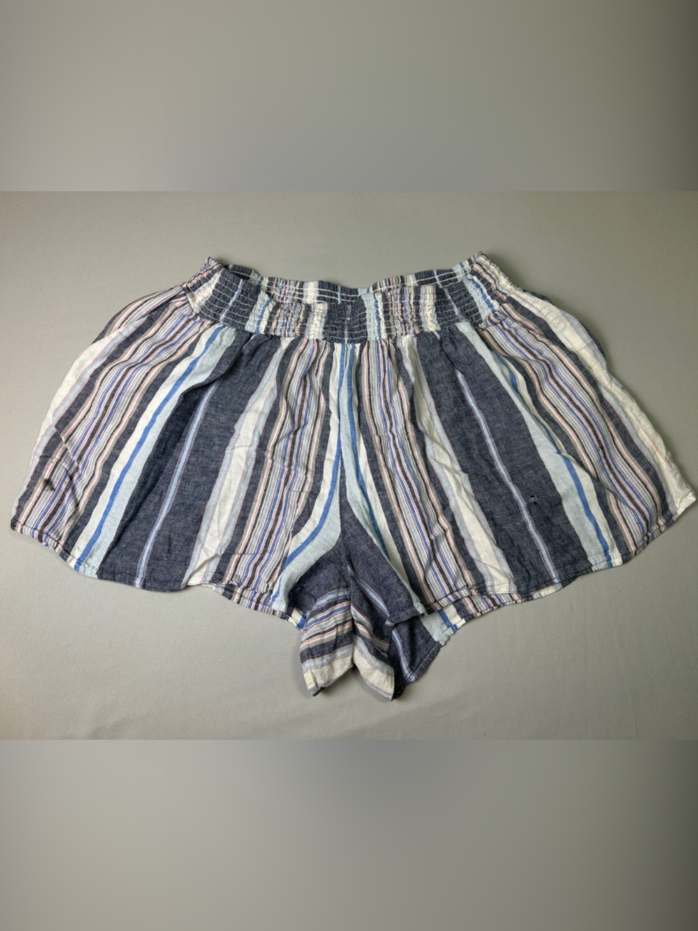 A New Day Women’s Shorts Flowy Striped Elastic-Waist Women’s XXL
